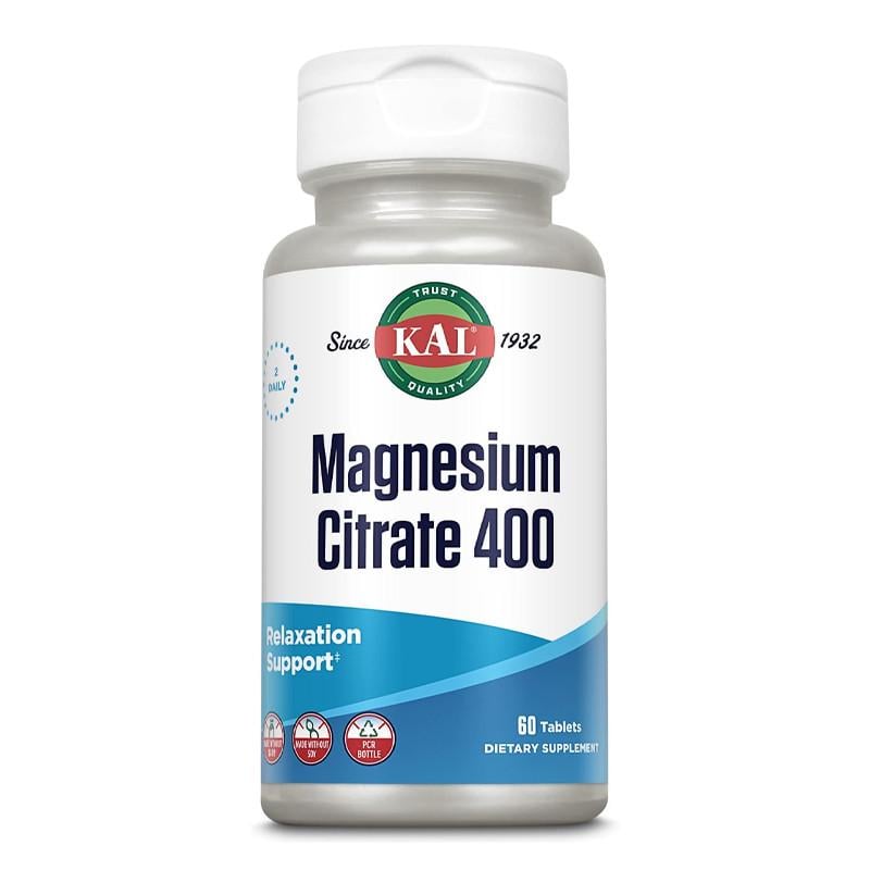 Магній цитрат KAL Magnesium Citrate 400 60 табл. (22589-01) Магній цитрат KAL Magnesium Citrate 400 60 табл. (22589-01)
