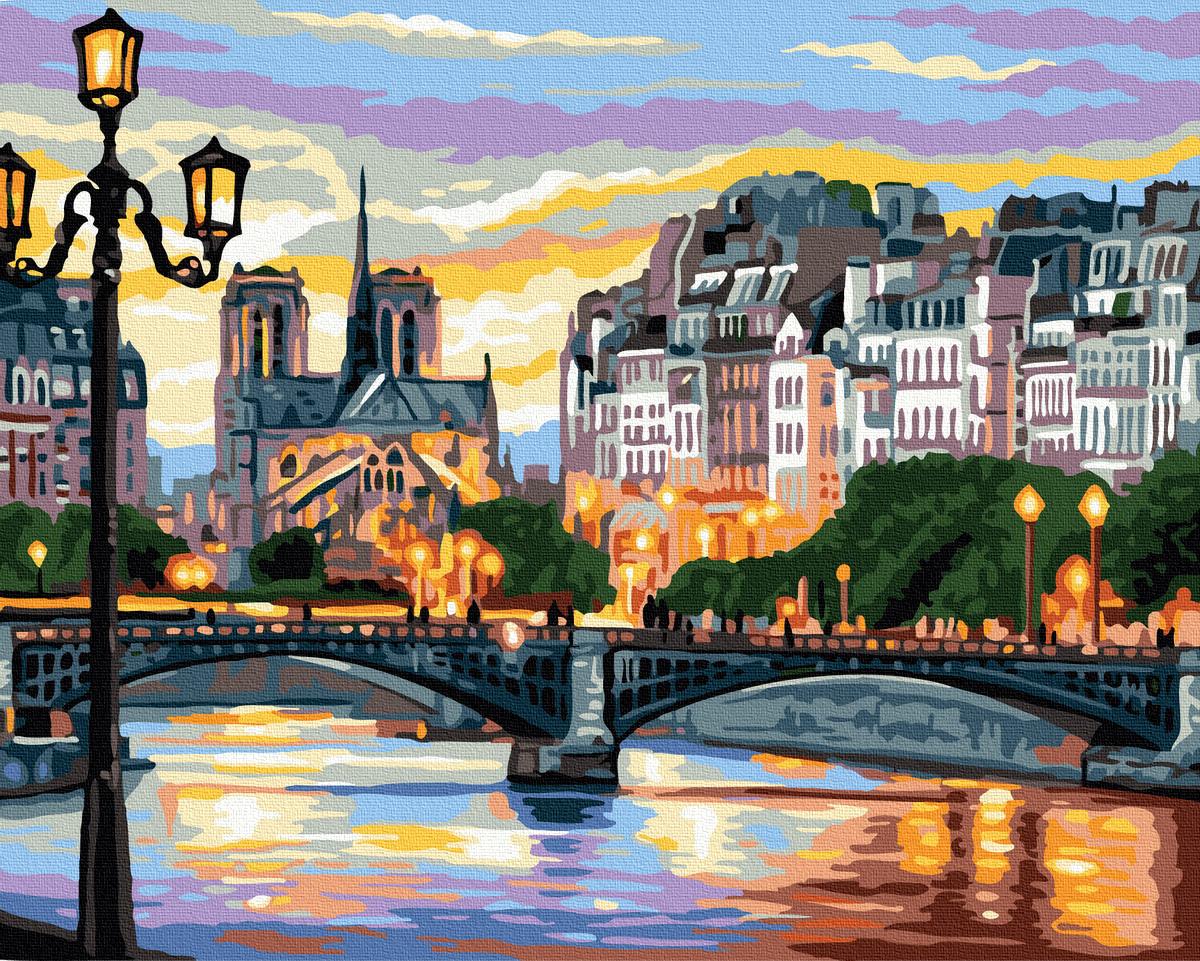 Картина за номерами Brushme Вечірній міст 40x50 см (BRM32442)