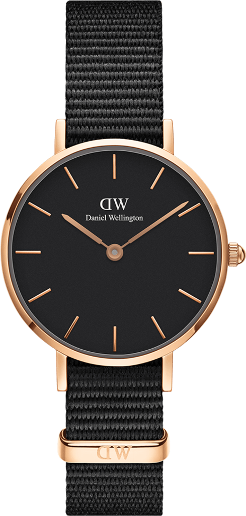 Часы кварцевые Daniel Wellington DW00100247 Petite 28 Cornwall RG Black