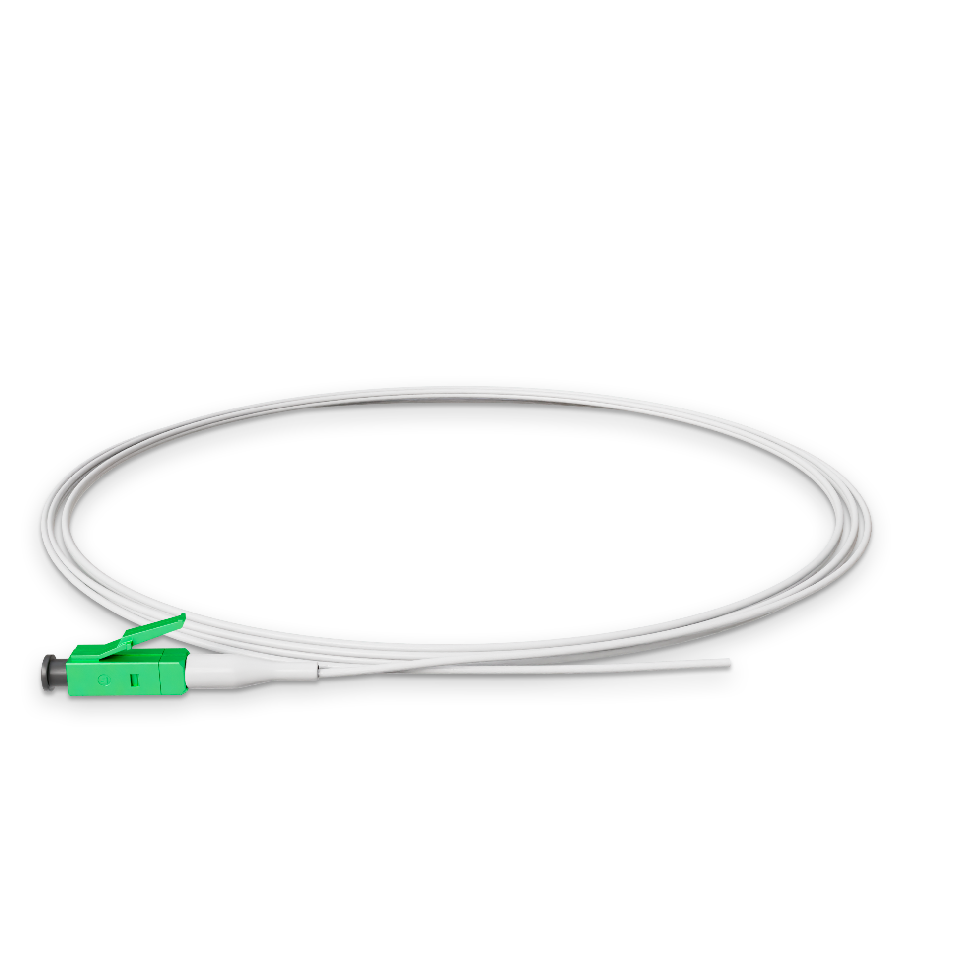 Пигтейл оптический Simplex LC/APC LSZH Singlemode G.652.D (SM) 0,9 мм 1,5 м Белый (11608)