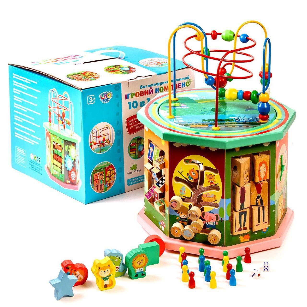 Деревянная развивающая обучающая игрушка уникуб Limo toy