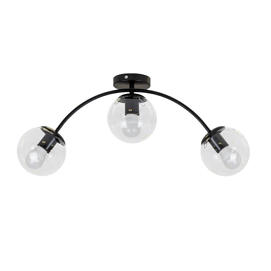 Люстра потолочная молекула Levistella 7529907-3 BK+CL Черный/Прозрачный Люстра потолочная молекула Levistella 7529907-3 BK+CL Черный/Прозрачный
