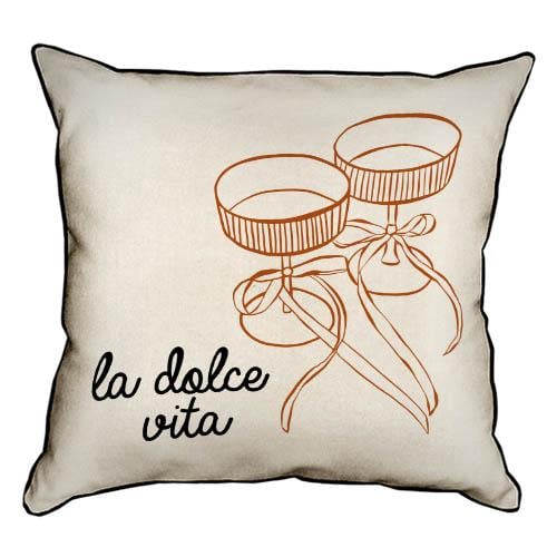 Подушка из мешковины La dolce vita 45x45 см (45PHB_24S001)