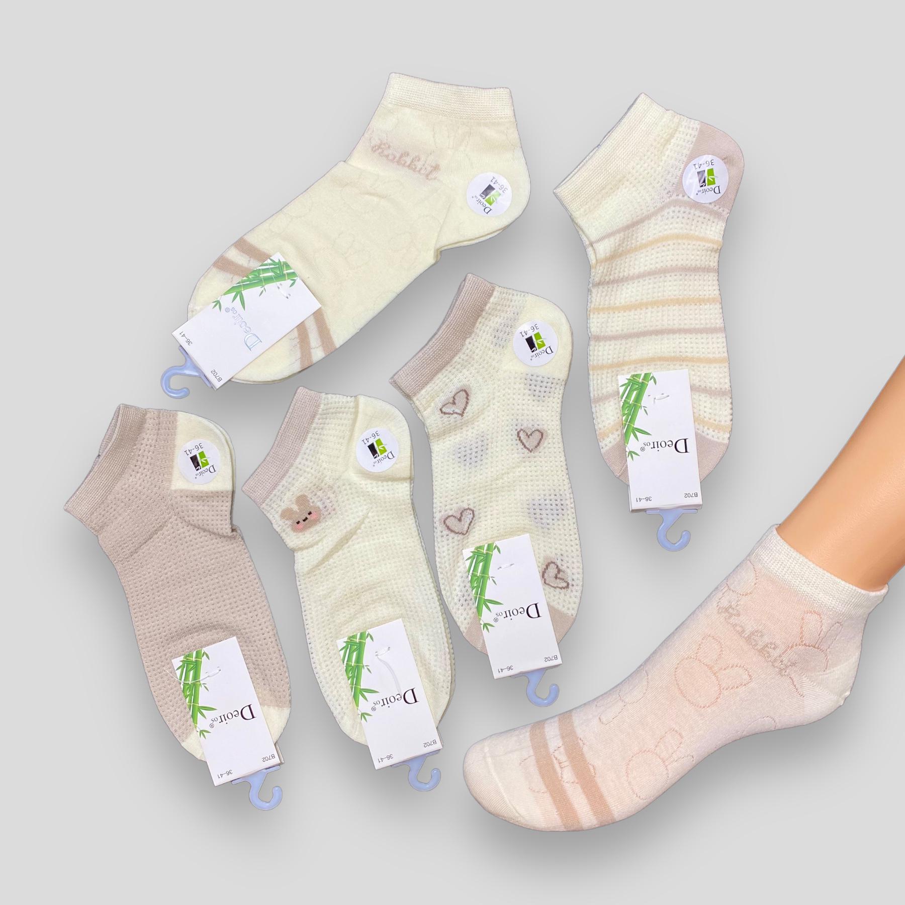 Носки женские Deoiros в сеточку 5 пар р. 36-41 (B702/5p) - фото 2 Носки женские Deoiros в сеточку 5 пар р. 36-41 (B702/5p) - фото 2