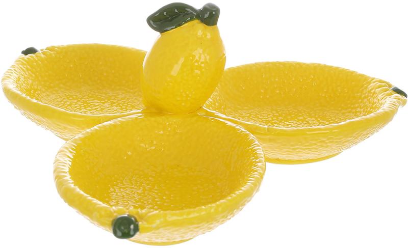 Менажница керамическая Fruits Lemon 24 см