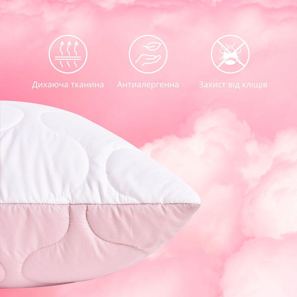 Подушка для сна IDEIA Soft двухсторонняя 50х70 см Пудровый (26102) - фото 12