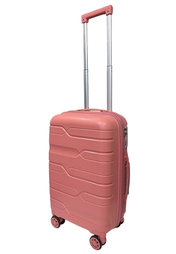 Чемодан маленький ручная кладь Milano bag 0306 полипропилен S Розовое золото