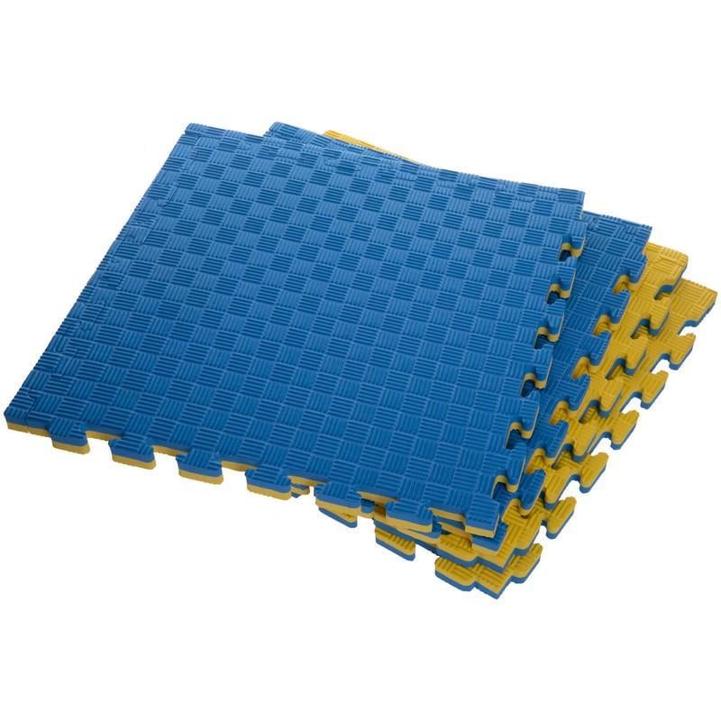 Килимок спортивний пазл SP-Planeta C-3779 4 шт. Синій/Жовтий (NA004253)