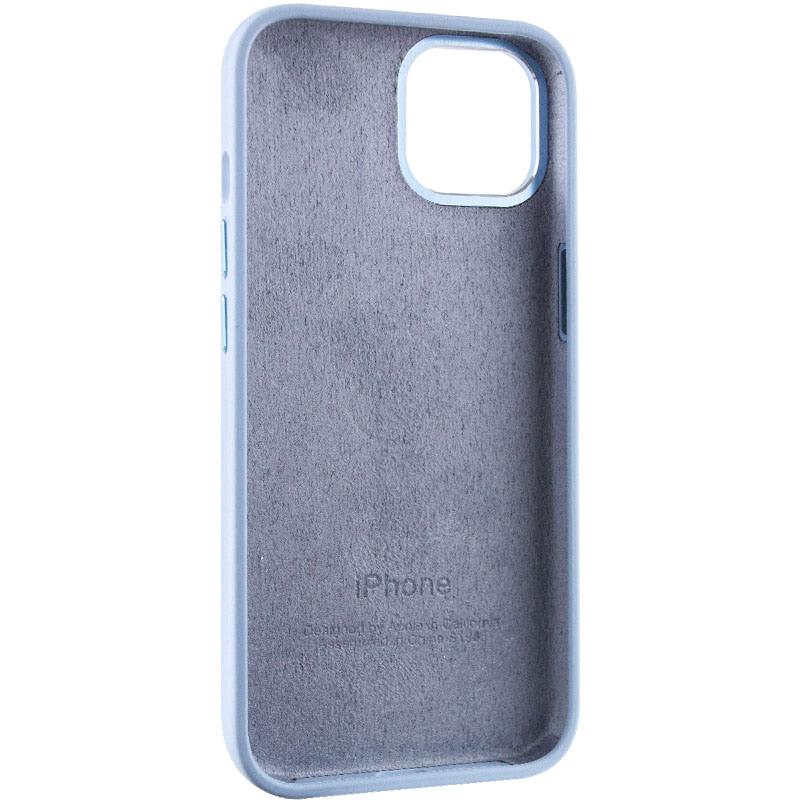 Протиударний чохол Silicone Case Metal Buttons (AA) для Apple iPhone 14 (6.1") Блакитний / Blue Fog - фото 6