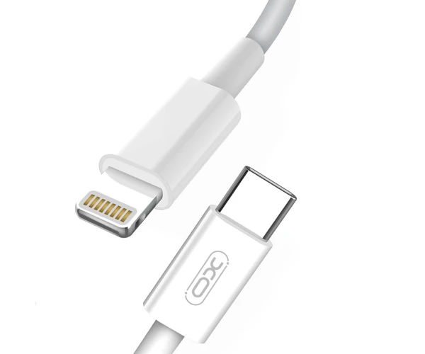Кабель дата Xo NB113 с функцией быстрой зарядки 2A Type-C to Lightning 18W 1 м White