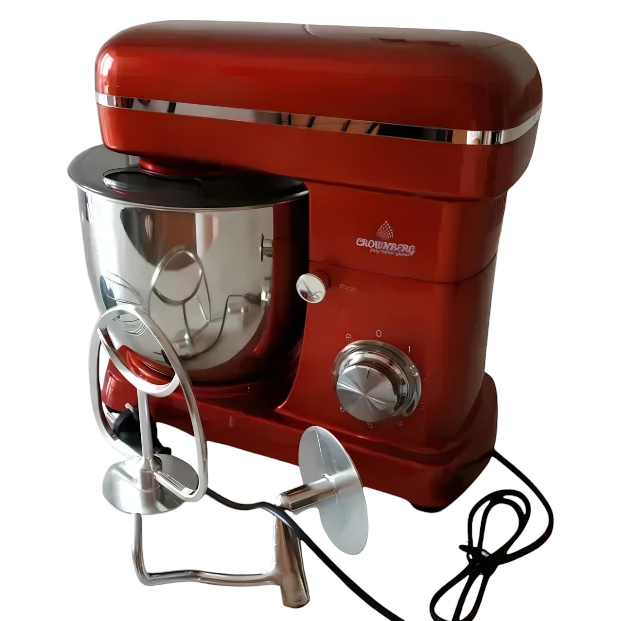 Тістоміс-міксер планетарний Crownberg CB-3408 з механічним керуванням та 6 швидкостями 2600 Вт 5 л (є312) - фото 2 Тістоміс-міксер планетарний Crownberg CB-3408 з механічним керуванням та 6 швидкостями 2600 Вт 5 л (є312) - фото 2