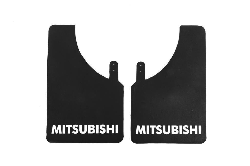 Брызговики Polytep для Mitsubishi резина Черный 230х375 мм 2 шт. (131468)