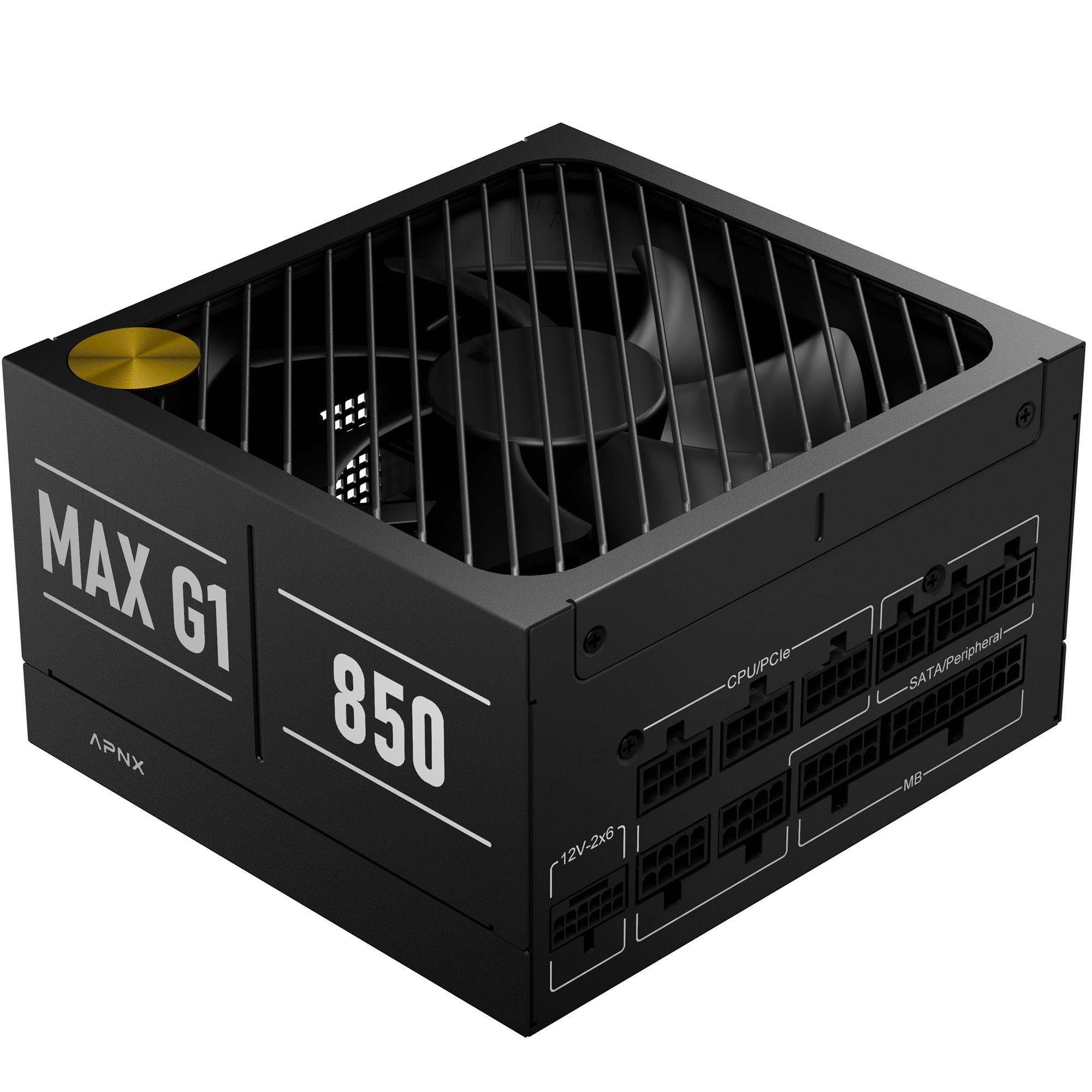 Блок питания для ПК APNX MAX G1 850 ATX 80 Plus Gold 850 Вт (APPG-MX85FEC.X1)