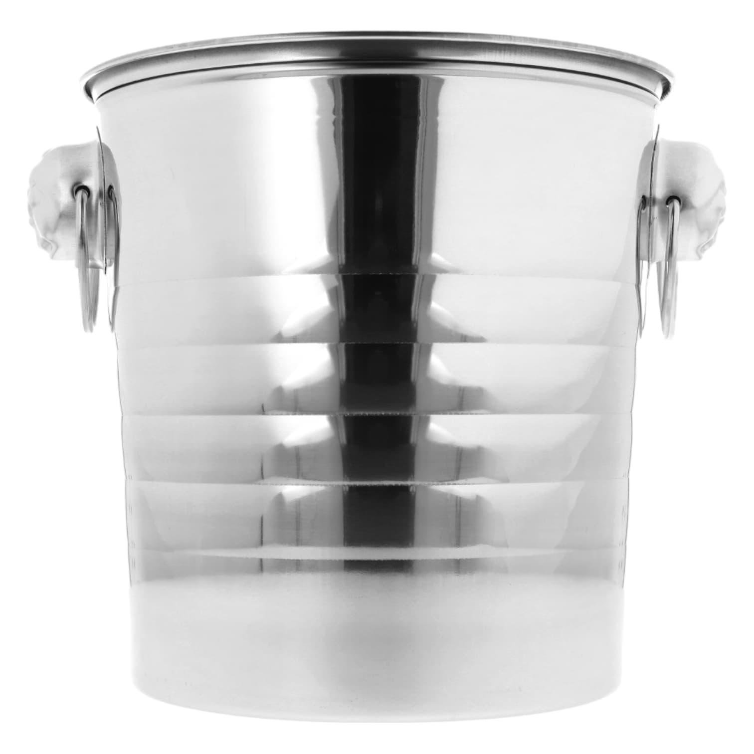 Ведро для льда Olin&Olin для шампанского и вина нержавеющая сталь 6 л Серебристый (IceBucket-6L-sh)