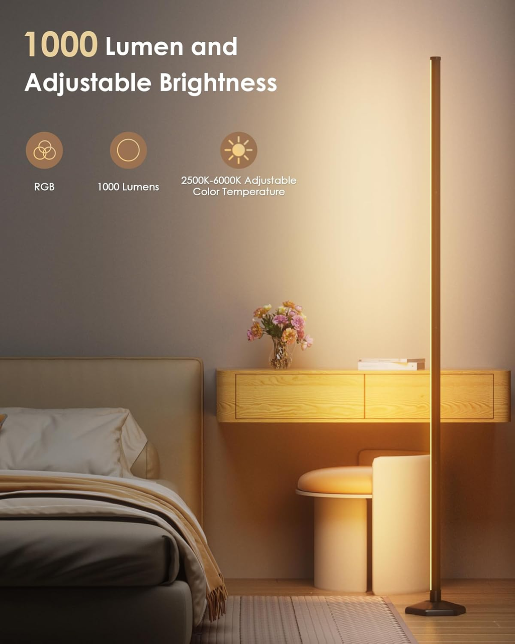 Торшер с дистанционным управлением 122 см (30083167) - фото 3 Торшер с дистанционным управлением 122 см (30083167) - фото 3