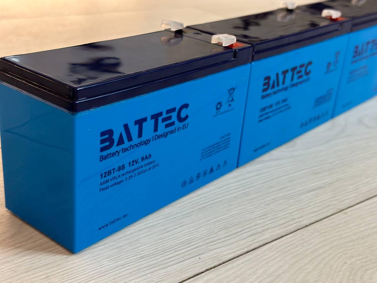 Акумуляторна батарея до ДБЖ AGM BatTec 12 В 9 Ач - фото 5