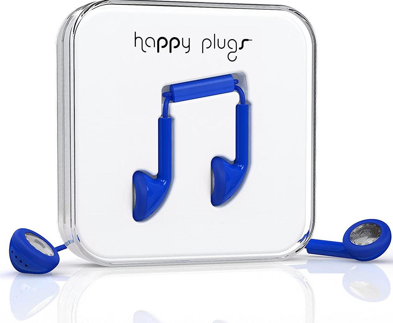 Проводные наушники-вкладиши Happy Plugs Headphones Earbud, Cobalt