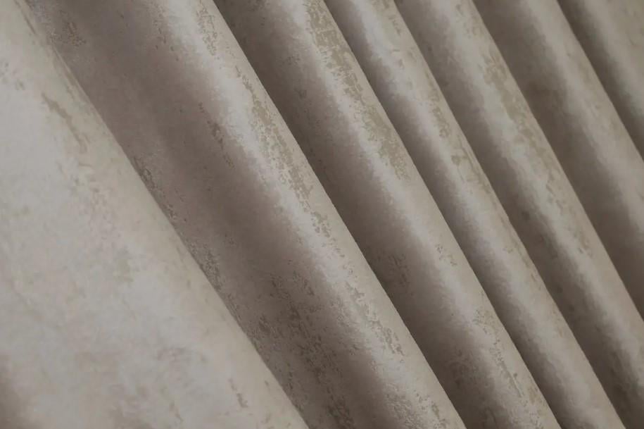 Ткань для штор Афина бархат Бежевый (1323ш)