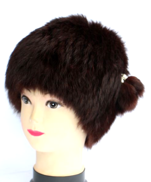 Шапка-кубанка женская из меха кролика (28286)