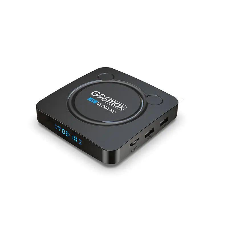 Приставка V-BOX G96 Max W2 з підтримкою microSD Bluetooh та двома USB портами 4K 4/64 UltraHD Android 11 (opt-14120)