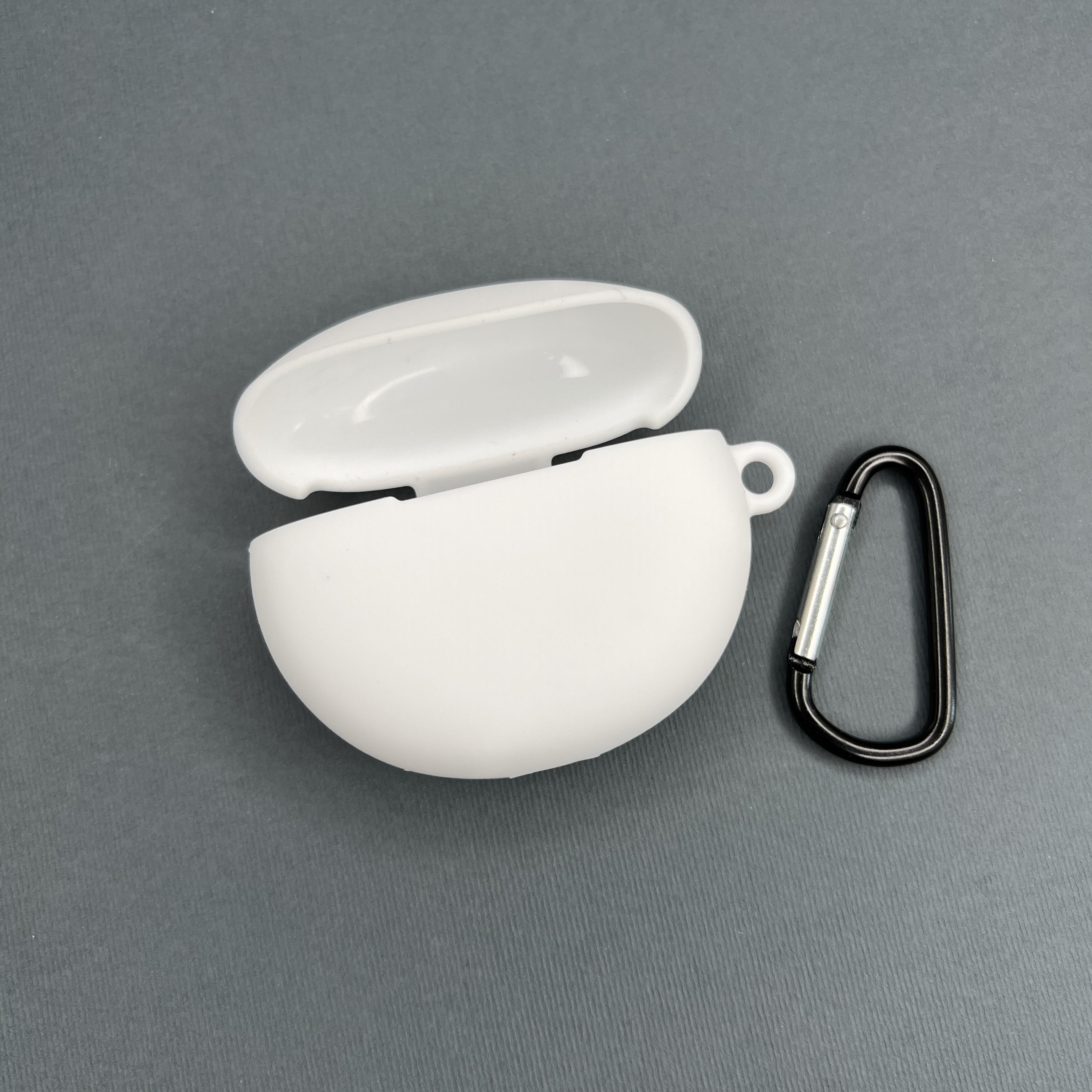 Чехол для наушников Xiaomi Redmi Buds 4 Active с карабином противоударный Белый (529781) - фото 2