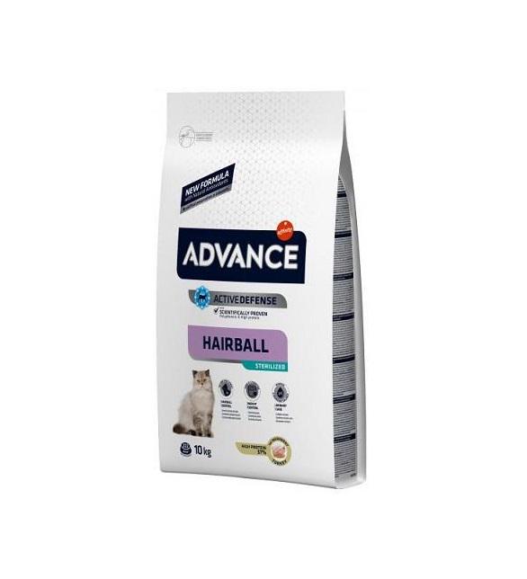 Корм сухой для выведение шерсти у стерилизованных котов Advance Cat Sterilized Hairball Turkey индейка 10 кг (11237289)