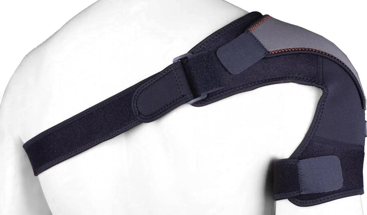 Фиксатор плеча LiveUp SHOULDER SUPPORT Черно-серый (LS5765) - фото 2 Фиксатор плеча LiveUp SHOULDER SUPPORT Черно-серый (LS5765) - фото 2