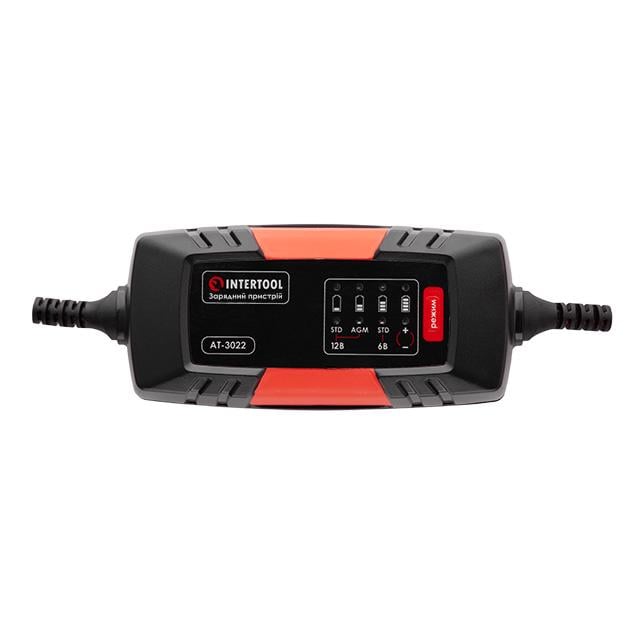 Зарядний пристрій Intertool6/12 В 2 А 230 В 1,2 - 60 А/г (AT-3022)