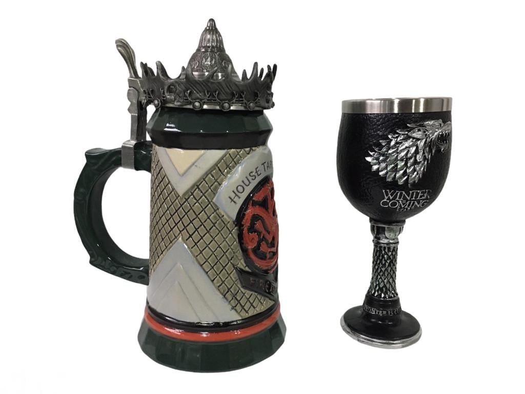 Подарунковий набір гуртка Targaryen Fire And Blood Гра Престолів та кубок 650/200 мл