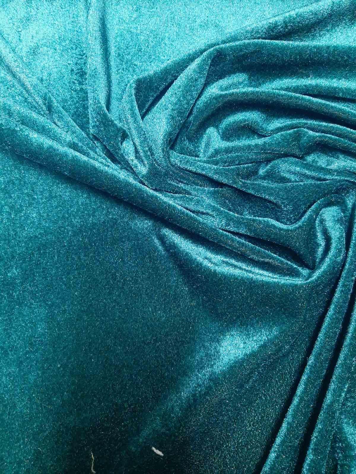 Велюровая ткань Зеленый (Velur2)