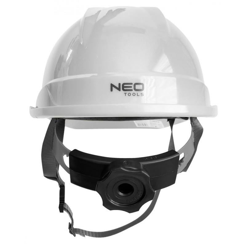 Каска защитная Neo Tools 97-221 с ремнем Белый (29079422) - фото 2 Каска защитная Neo Tools 97-221 с ремнем Белый (29079422) - фото 2
