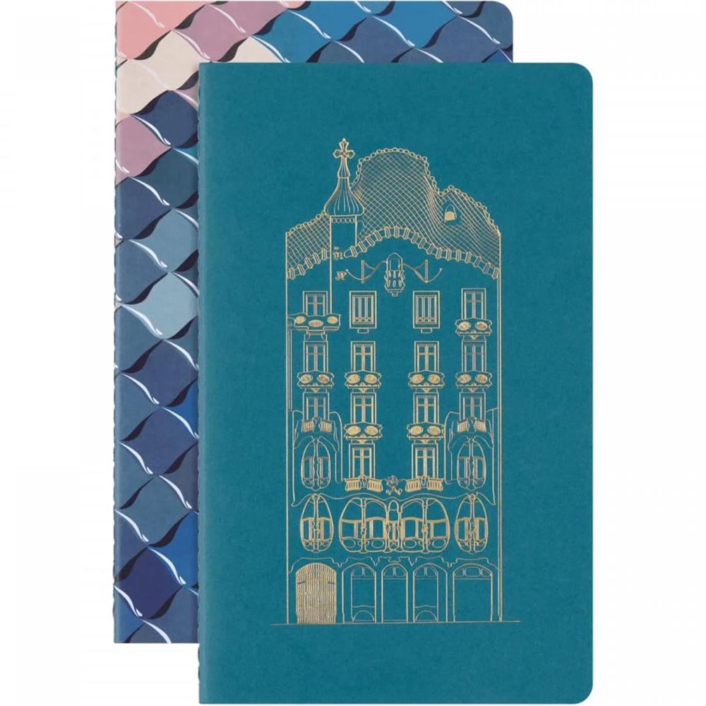 Набір зошитів Moleskine Cahier Casa Batllo середній нелінований 2 шт. (SECAHL6865CBATLLO)