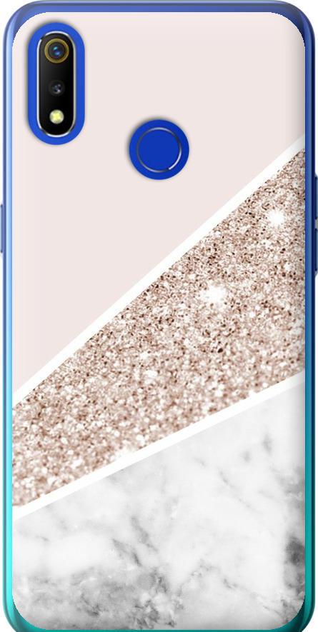 Чехол на Realme 3 Пастельный мрамор (4342u-1869-42517)