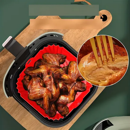 Форма силиконовая для аэрогриля мультипечи ребриста 21 см - фото 5 Форма силиконовая для аэрогриля мультипечи ребриста 21 см - фото 5