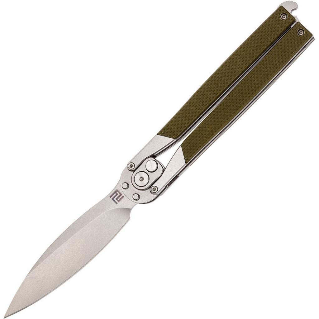 Ніж Artisan Kinetic Balisong D2 G10 Green (1823PL-GNF)