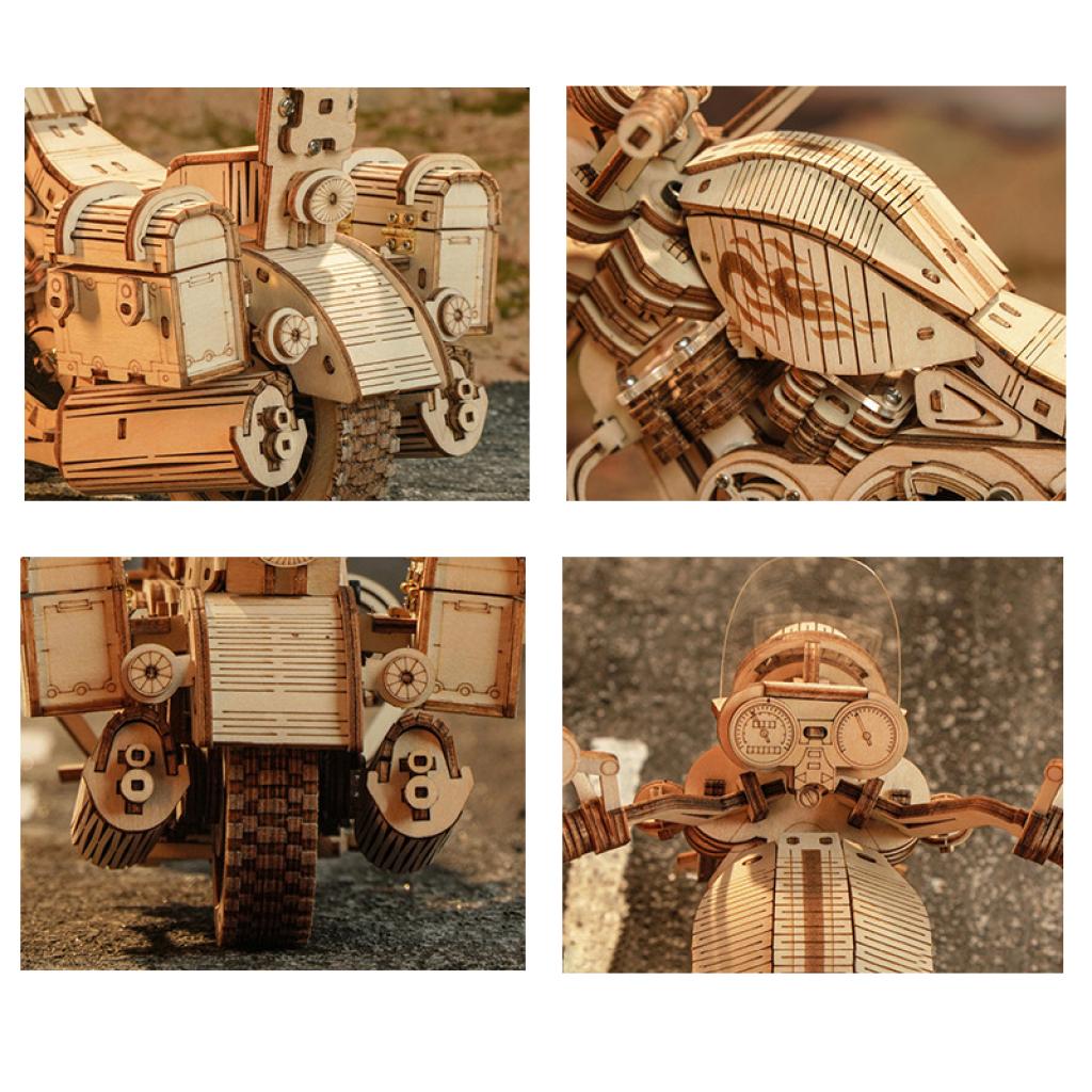 Конструктор деревянный 3D Robotime LK504 Motorbike Cruiser (1378427) - фото 2 Конструктор деревянный 3D Robotime LK504 Motorbike Cruiser (1378427) - фото 2