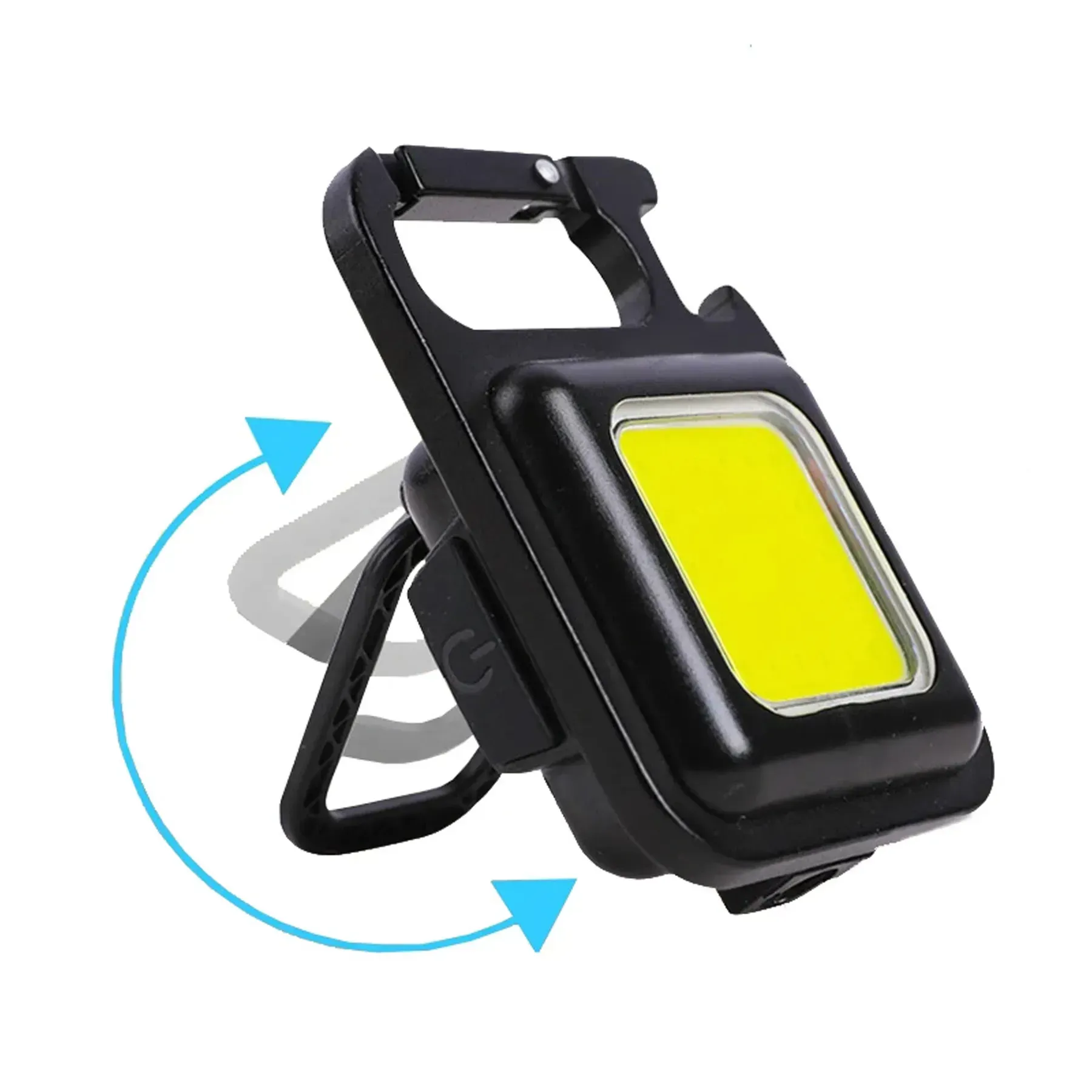 Ліхтар брелок акумуляторний з карабіном та відкривалкою LED COB 500 mAh (234565829) - фото 6