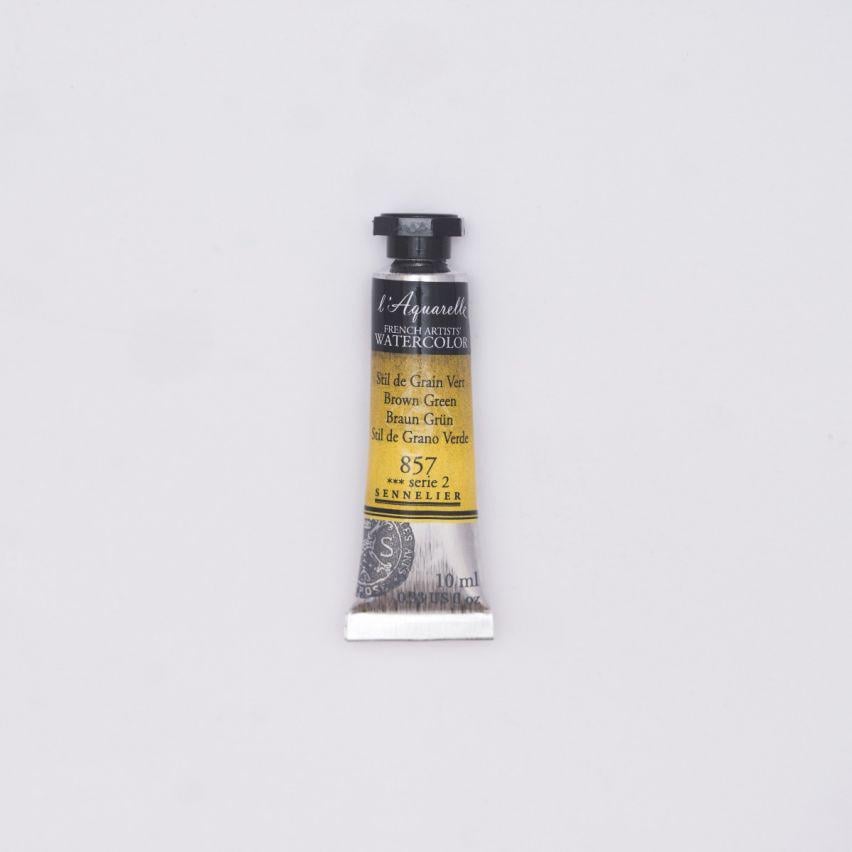 Акварель в тюбиках Sennelier L'Aquarelle S2 10 мл Коричнево-зелёный