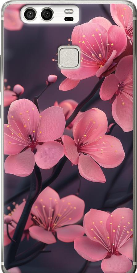 Чехол на Huawei P9 Пурпурная сакура (6075u-347-42517)