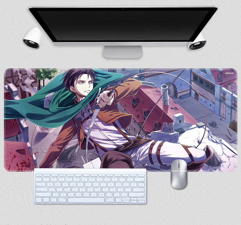 Килимок для мишки з Аніме принтом Attack on Titan 800х300х3 мм (0641)