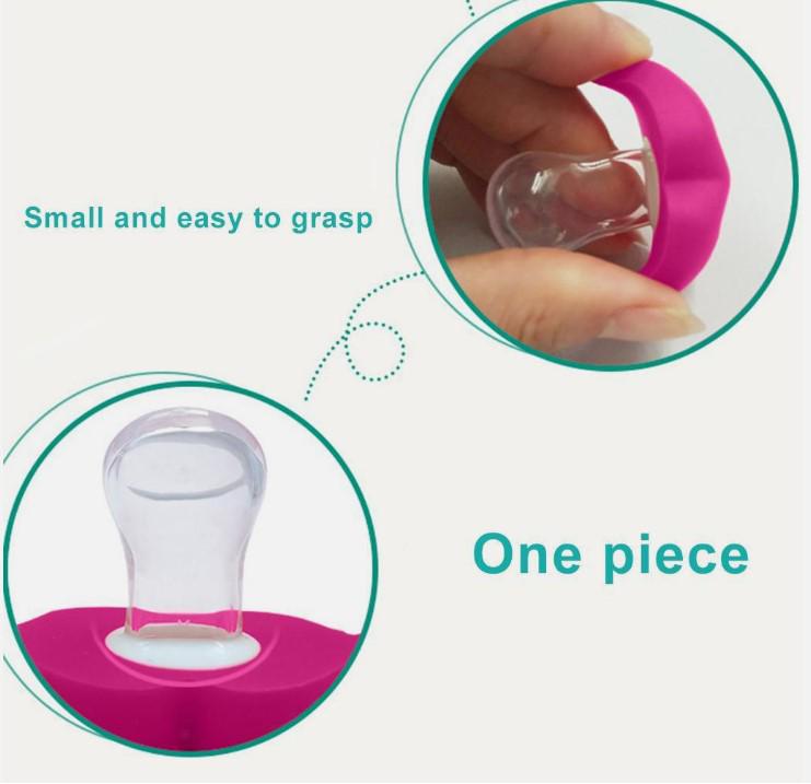 Соска-пустышка ортодонтическая Губы силиконовая Фуксия (25011880) - фото 4