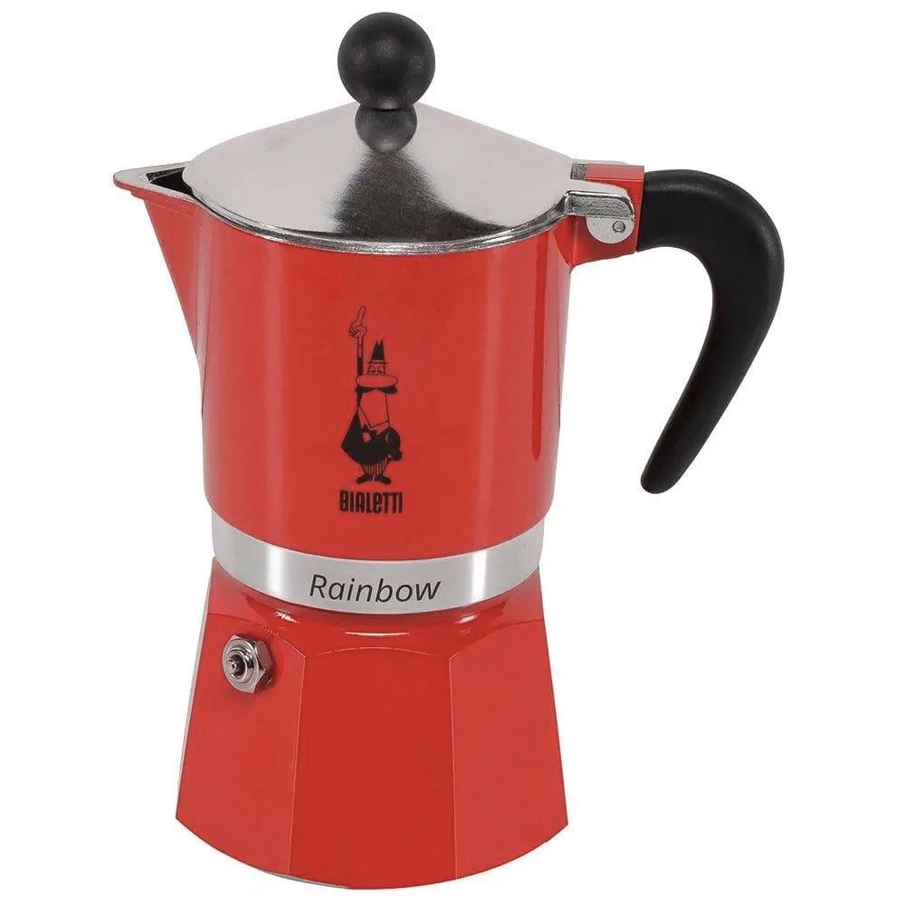 Гейзерная кофеварка Bialetti Rainbow 3 чашки 130 мл Red (168229174)