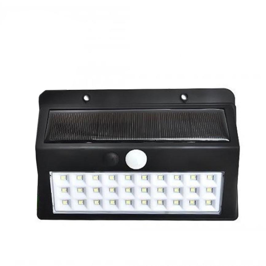Светильник сенсорный Solar SL-A30 30 LED на солнечной батарее Черный (51700yop)