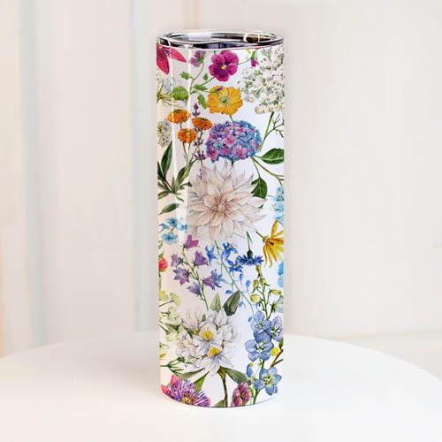 Термос Presentville с принтом Яркие цветы 650 мл (TER_24A038)