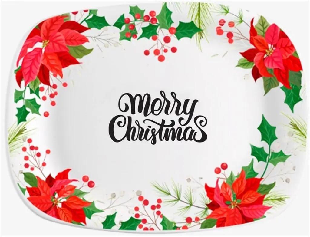 Блюдо Parma Різдвяна квітка 28х20 см (85006187)