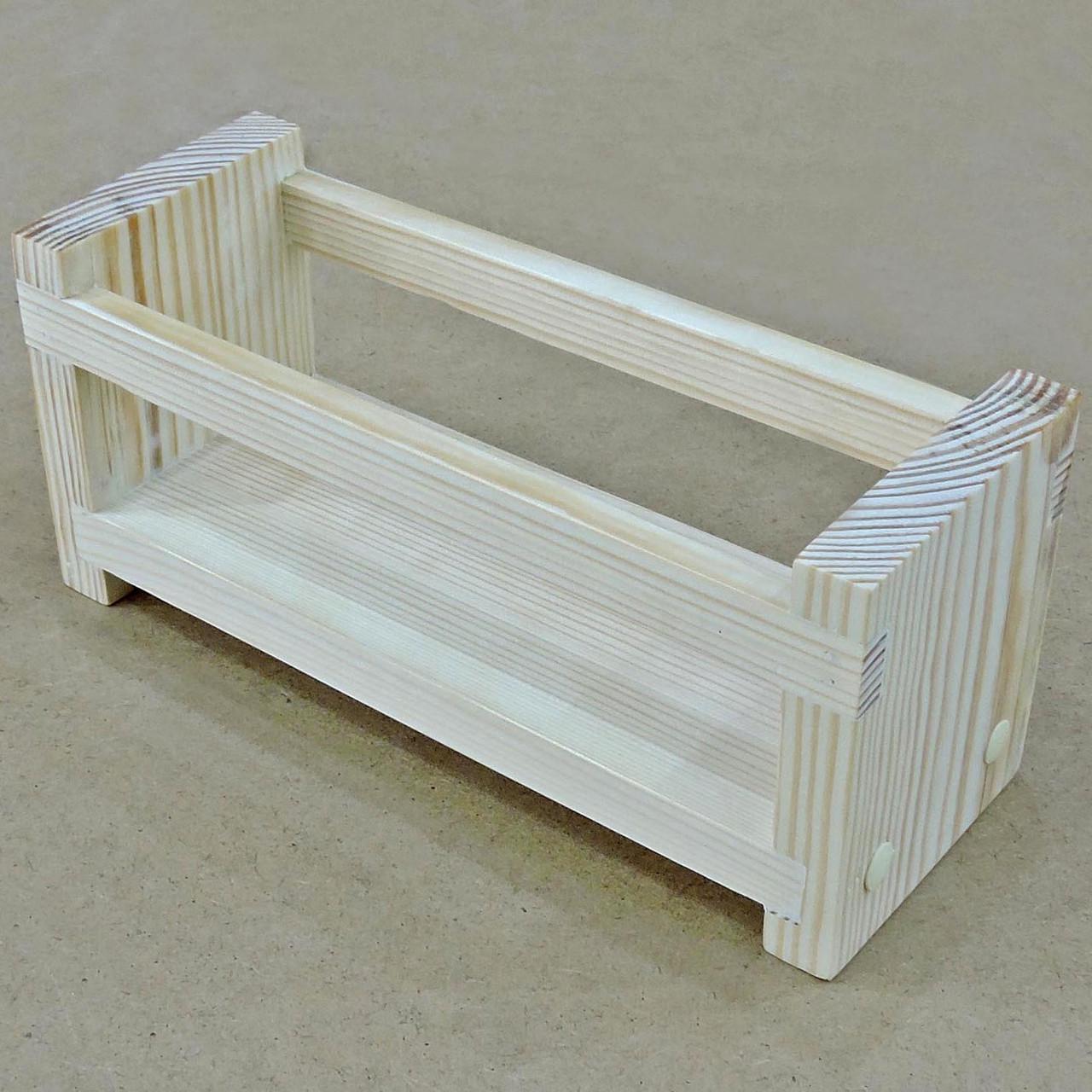 Полка для ванной настольная из дерева Джарлинг 27 Бланже (ВНО-270201) - фото 3 Полка для ванной настольная из дерева Джарлинг 27 Бланже (ВНО-270201) - фото 3