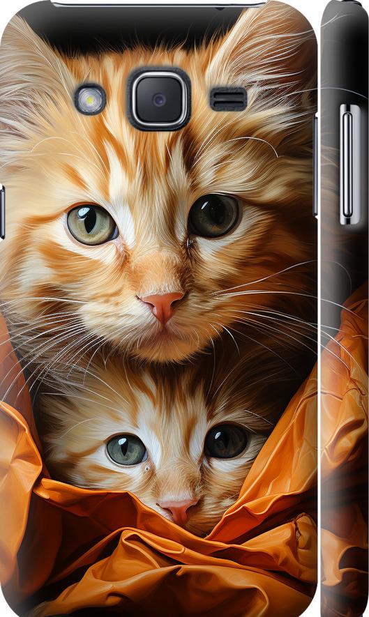 Чехол на Samsung Galaxy J2 J200H Котики 2 (5664m-190-42517)