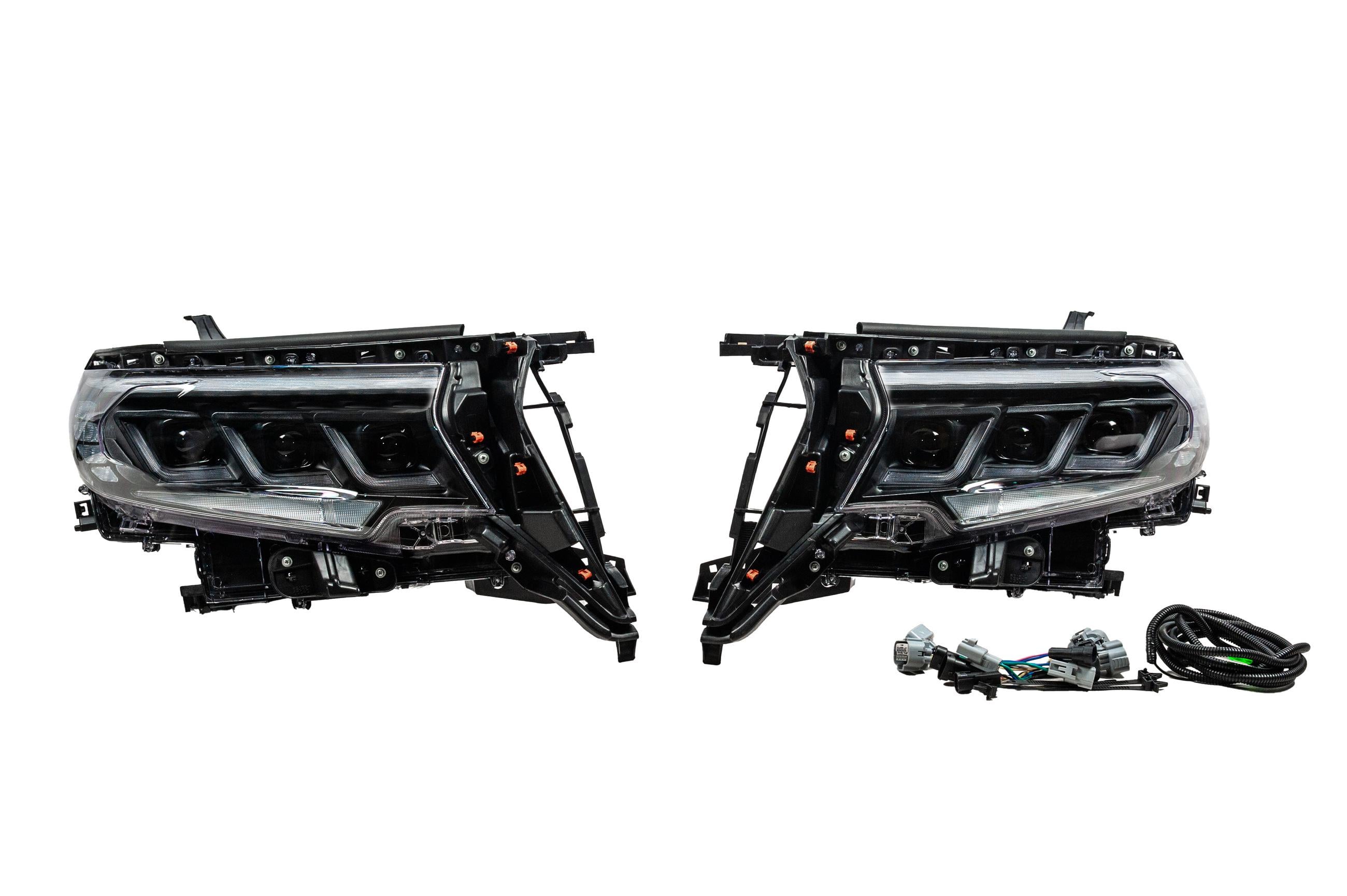 Фары передние 1234 Upgrade Lexus-Design-3-LED V2 2017+ комплект 2 шт. для Toyota Land Cruiser Prado 150 2009-2023 разные материалы Черный Фары передние 1234 Upgrade Lexus-Design-3-LED V2 2017+ комплект 2 шт. для Toyota Land Cruiser Prado 150 2009-2023 разные материалы Черный