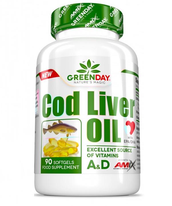 Омега для спорта Amix Nutrition GreenDay Cod Liver Oil 90 Softgels