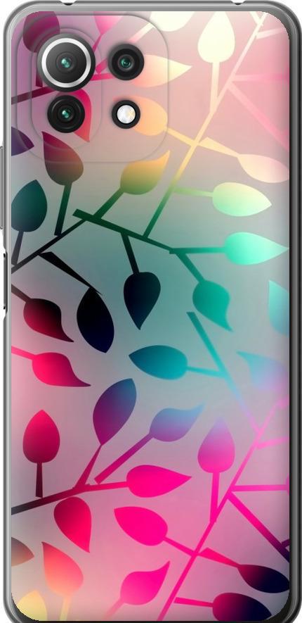 Чохол на Xiaomi Mi 11 Lite Листя (2235t-2281-42517)